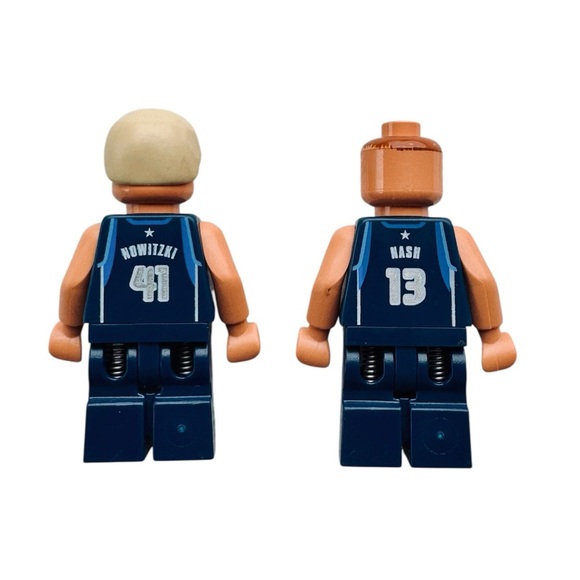 LEGO Sports Minifigure NBA Steve Nash #13 Dirk Nowitzki #41 Dallas Mavericks - Picture 2 of 10